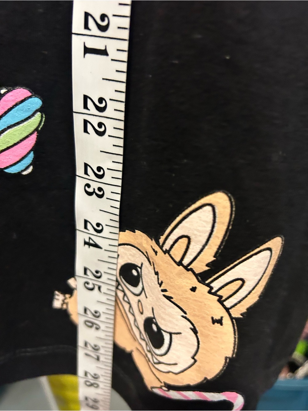 Brand new with tags Black LABUBU Graphic Tee with Colorful Character Print L - Picture 12 of 13